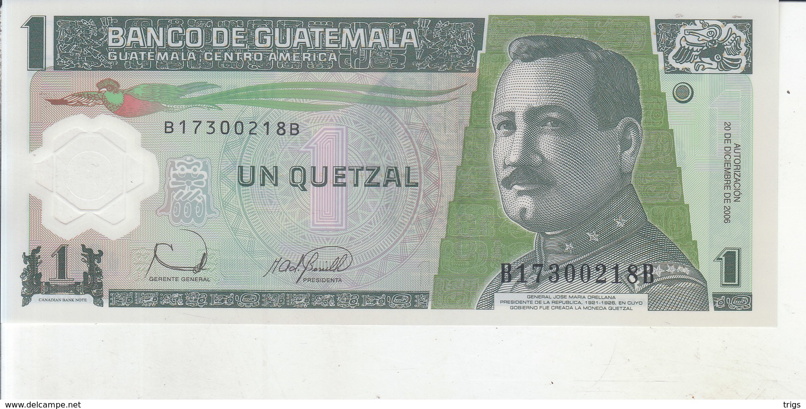 Guatemala - 1 Quetzal - Guatemala