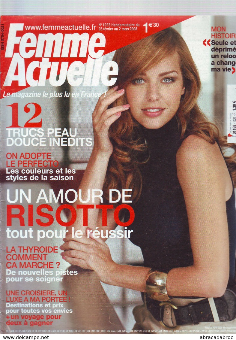 FEMME ACTUELLE DU 25 FEVRIER 2008 N° 1222 - Medicina & Salute