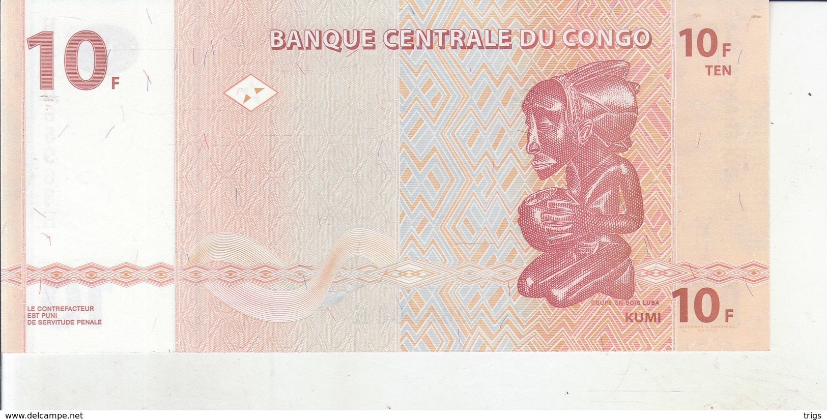 Congo - 10 Francs - République Démocratique Du Congo & Zaïre