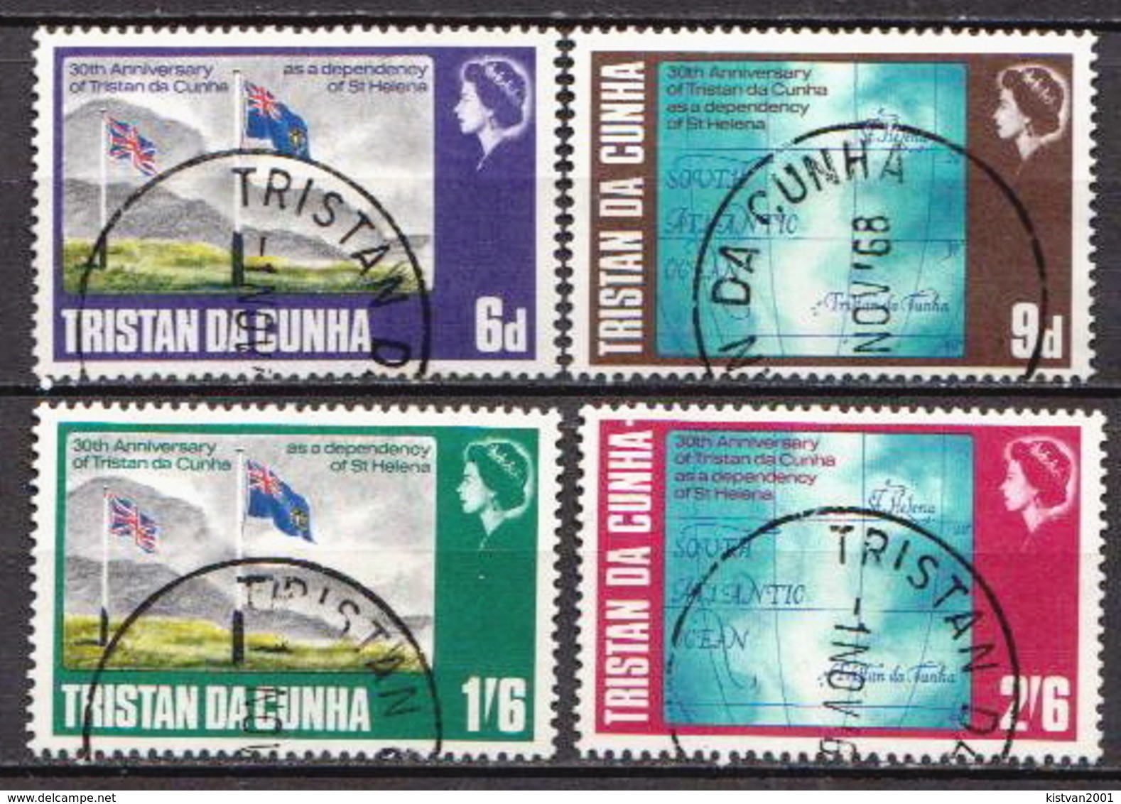 Tristan Da Cunha Used Set - Tristan Da Cunha