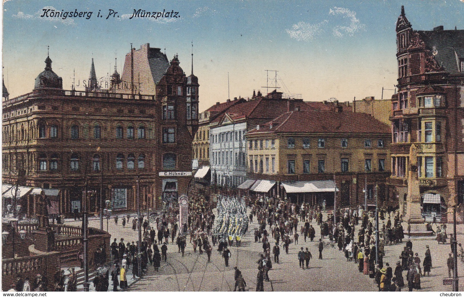 ALLEMAGNE . KÖNIGSBERG. CPA COLORISEE. MUNZ PLATZ - Ostpreussen