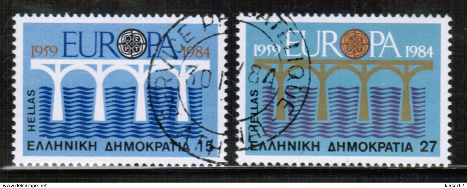 CEPT 1984 GR MI 1555-56 GREECE USED I - 1984