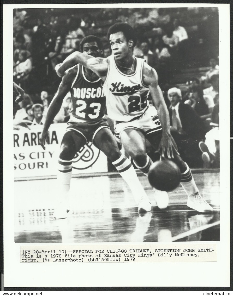 Foto/photo Kansas City Kings's Ex Basketball Player Billy McKinney  - 1978 - Other & Unclassified
