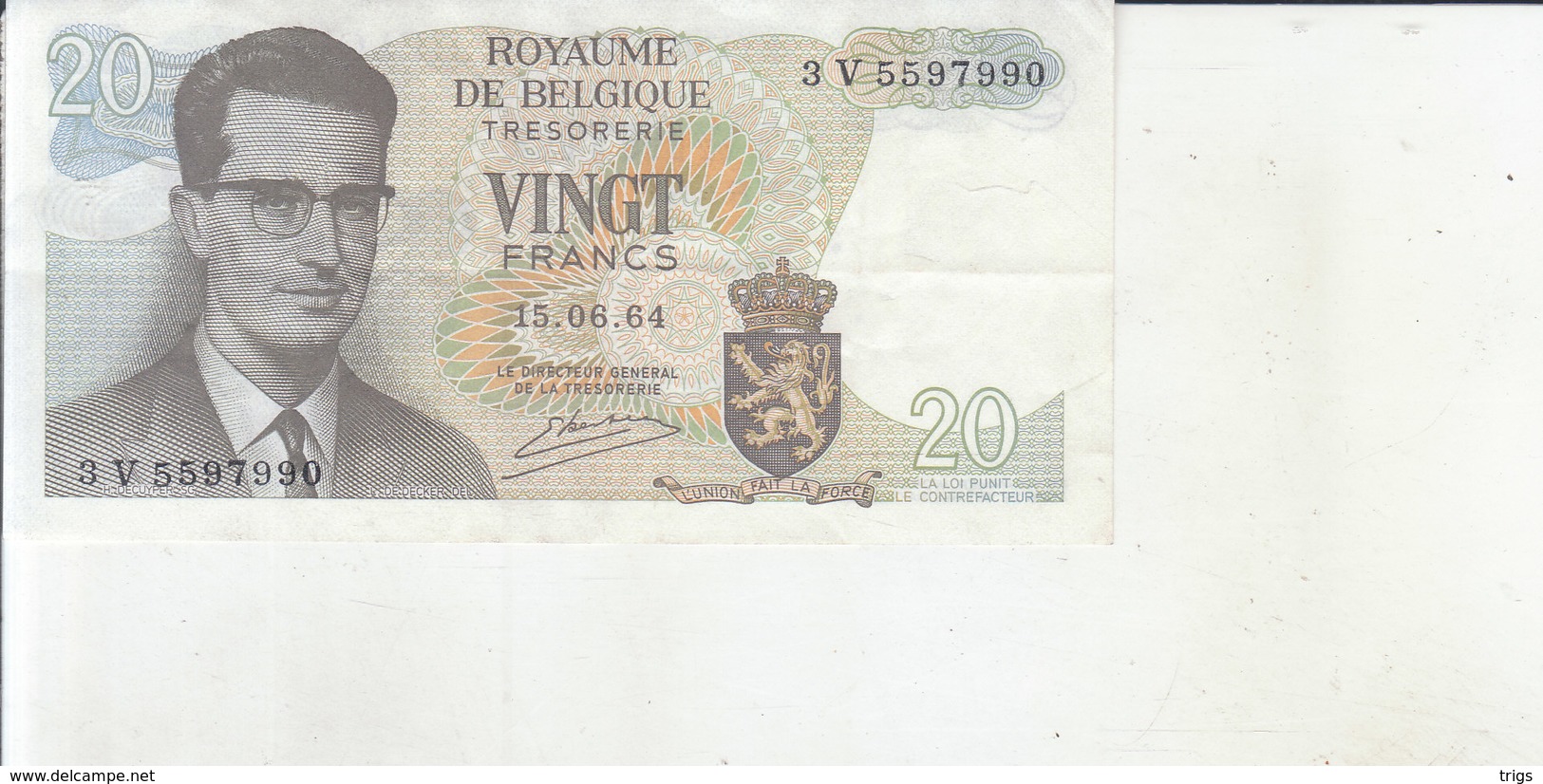 België - 20 Frank - 20 Francs