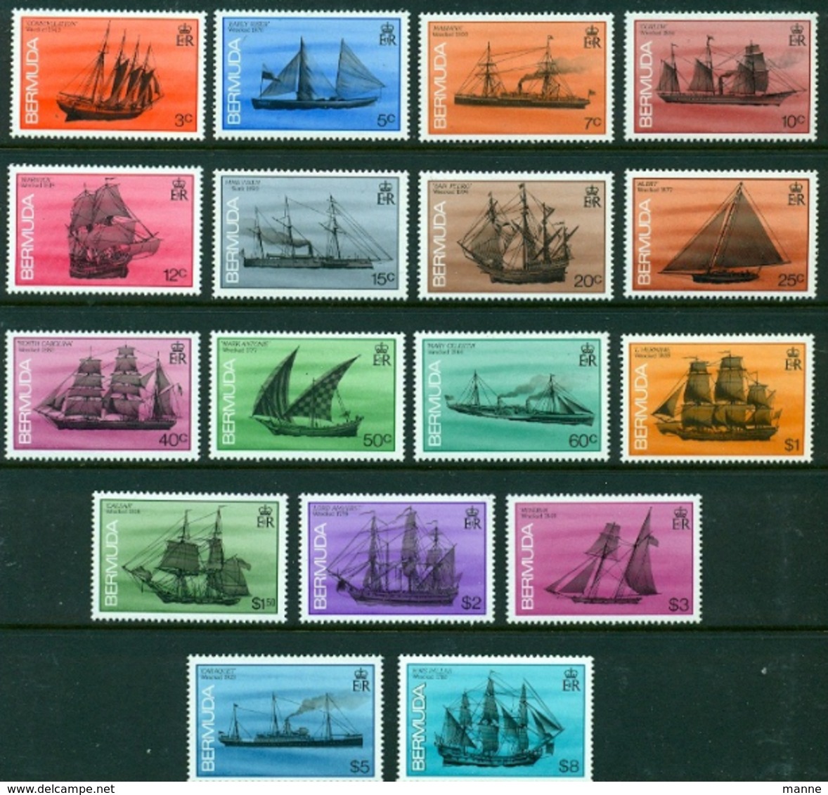 Bermuda-1986-"Shipwrecks"  MNH ** - Bermuda