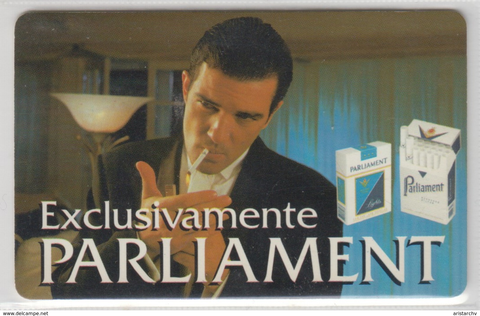 ARGENTINA 1996 CIGARETTES PARLIAMENT FILM ACTOR ANTONIO BANDERAS - Argentinien