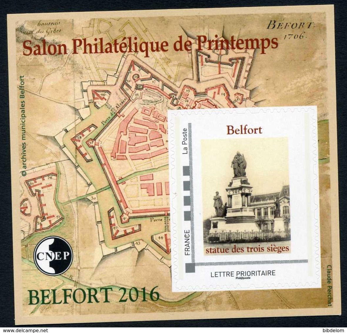 BLOC CNEP SALON PHILATELIQUE DE BELFORT -  2016 - CNEP