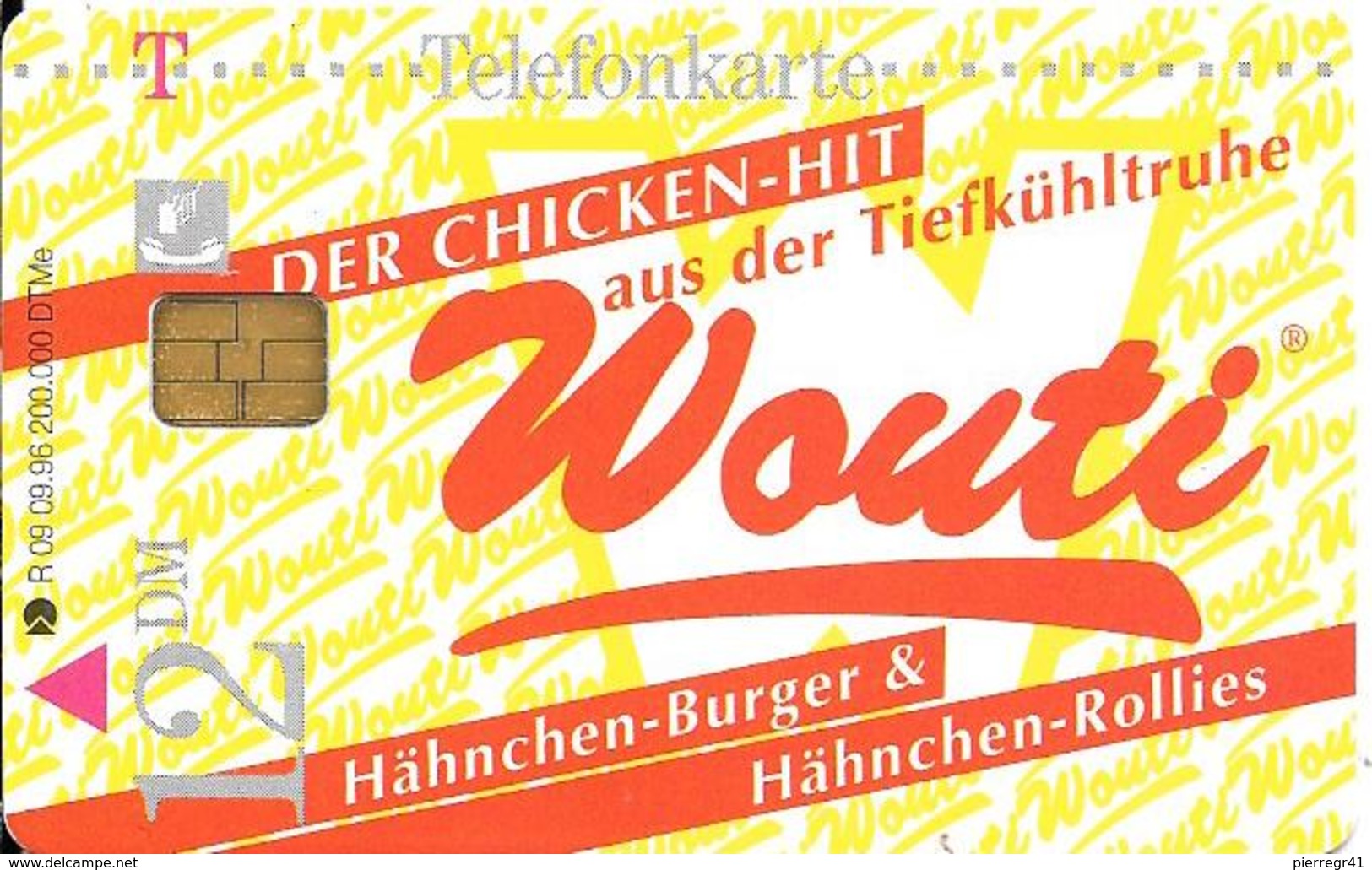 CARTE-PUCE-09/96-Série R09-12DM-WOUTI DER CHICKEN HIT-Utilisé-TBE - R-Series: Regionale Schalterserie