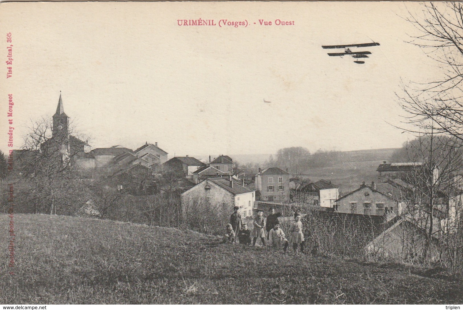 Uriménil - Vue Ouest Avec Avion - Urimenil