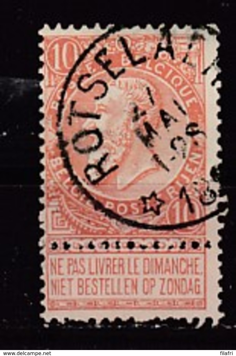 57 Gestempeld (sterstempel) ROTSELAER - COBA 30 Euro - 1893-1900 Fine Barbe