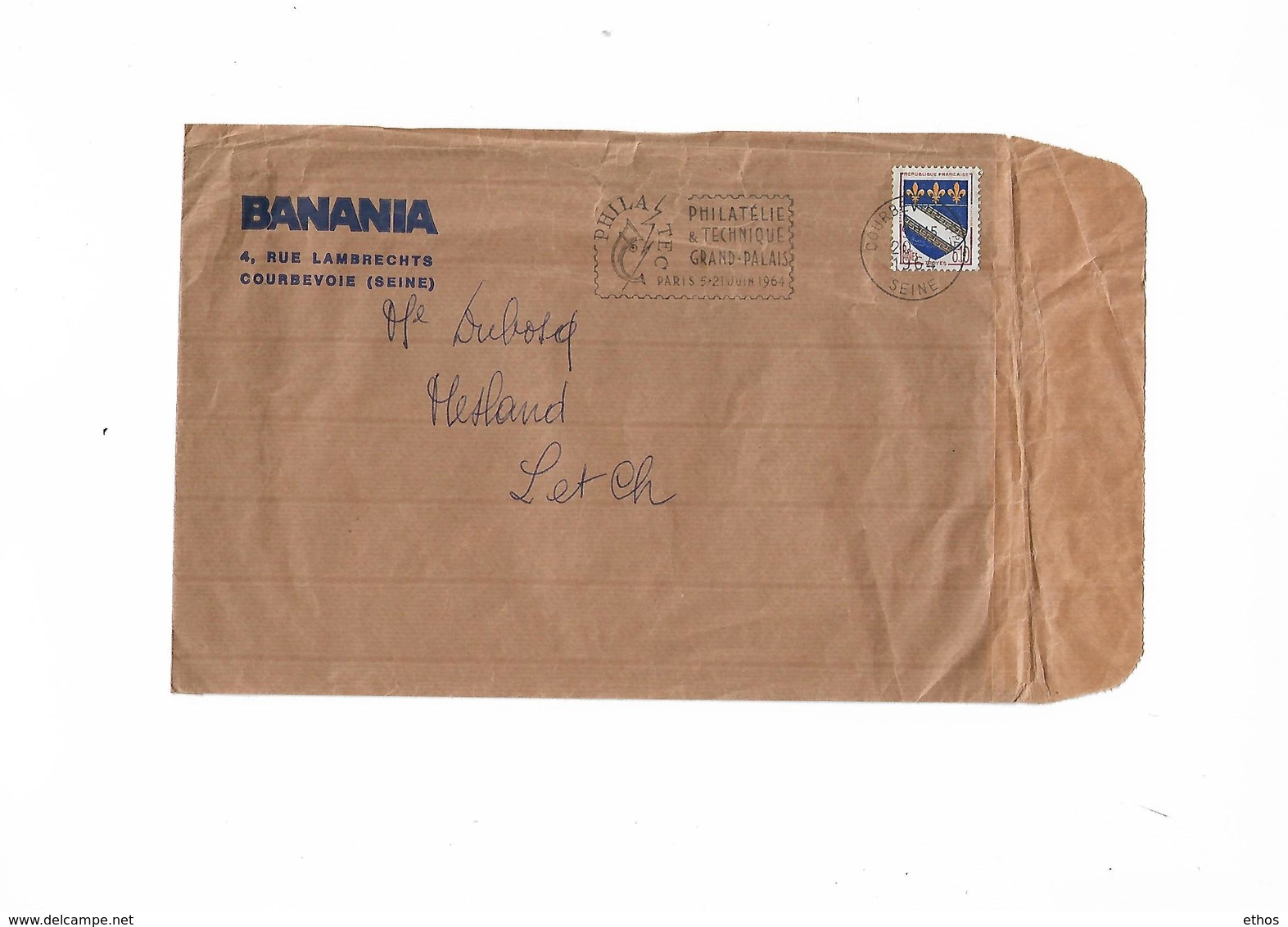 Enveloppe Marque "BANANIA". Année 1964.Voir Scan - 1961-....