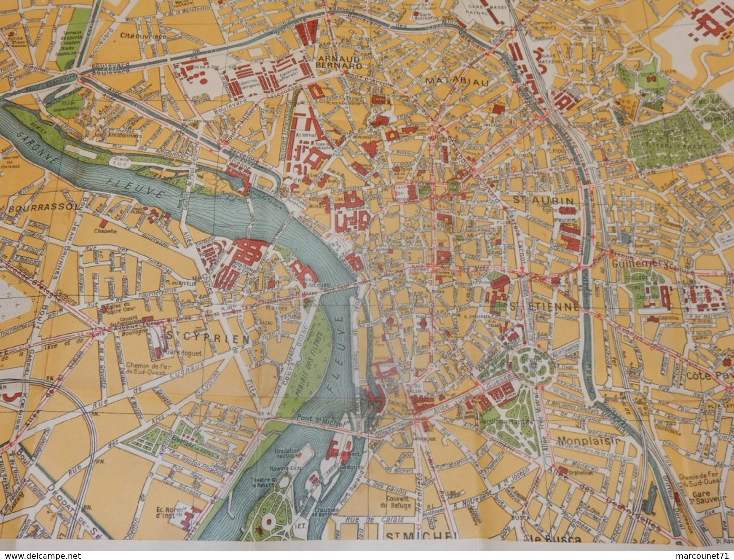 ANCIEN PLAN DE TOULOUSE 1948 LABOUCHE FRÈRES - Europe