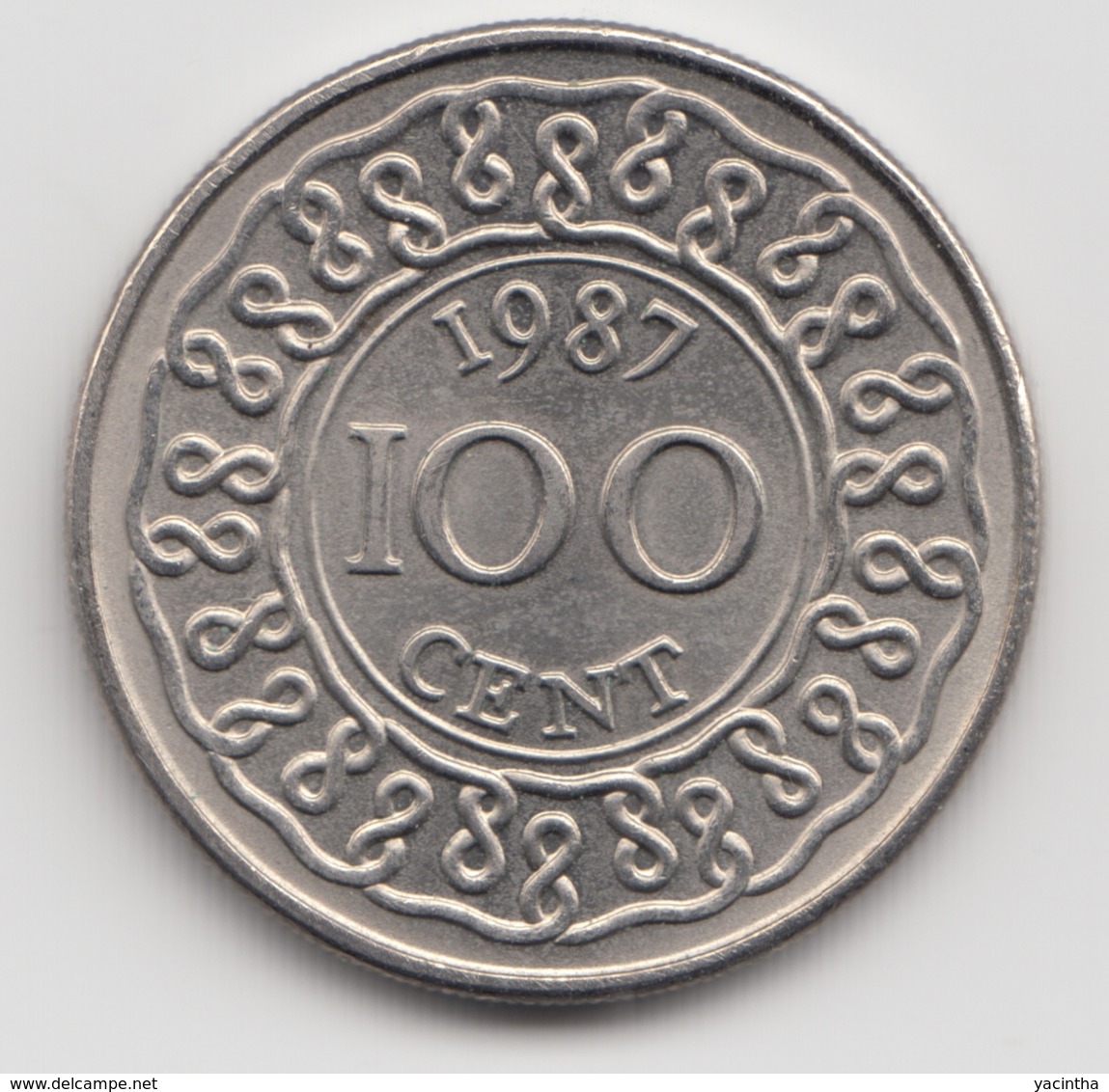 @Y@    Suriname  100 Cent / Gulden  1987    (4648) - Suriname 1975 - ...