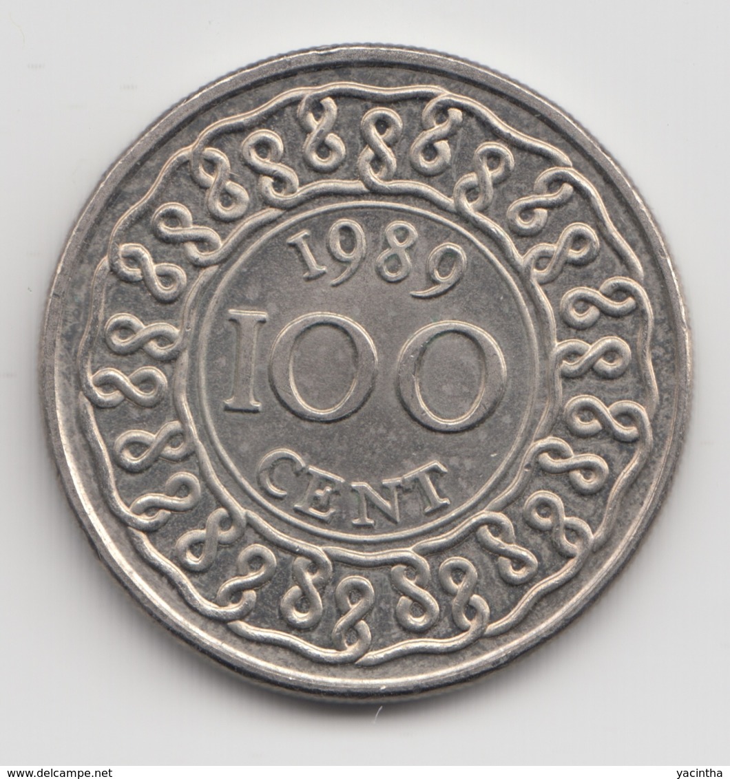 @Y@    Suriname  100 Cent / Gulden  1989    (4650) - Surinam 1975 - ...