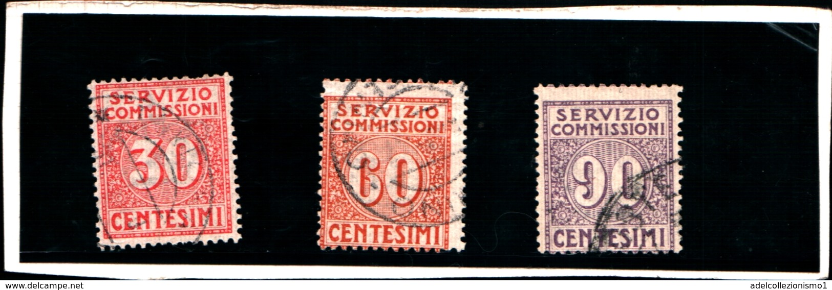 91069) ITALIA-Cifra Entro Un Cerchio - Servizio Commissioni - 1 Luglio 1913 - USATI - Sonstige & Ohne Zuordnung