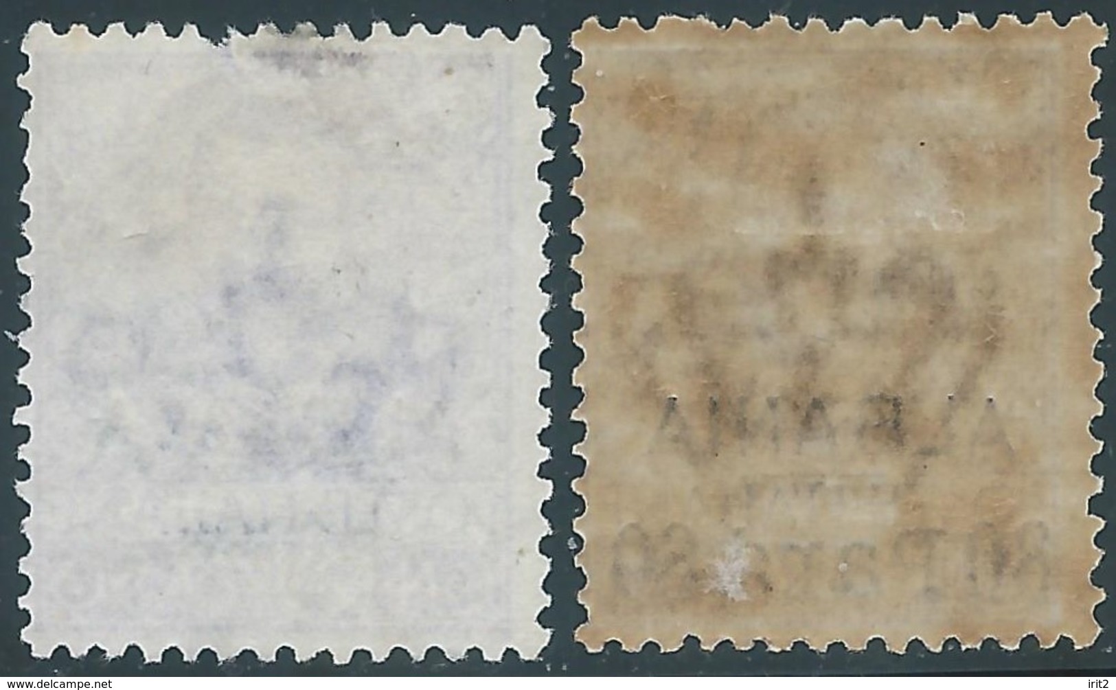 ITALY ITALIA ITALIEN ITALIE,1907-Overprints Albania And The New Value In Turkish Parà Currency,80P ON 50C,(variety) - Albanie