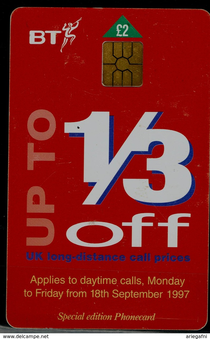 UNITED KINGDOM 2000 PHONECARD BT UP TO 1/3 OFF USED VF!! - BT Phonecard Plus