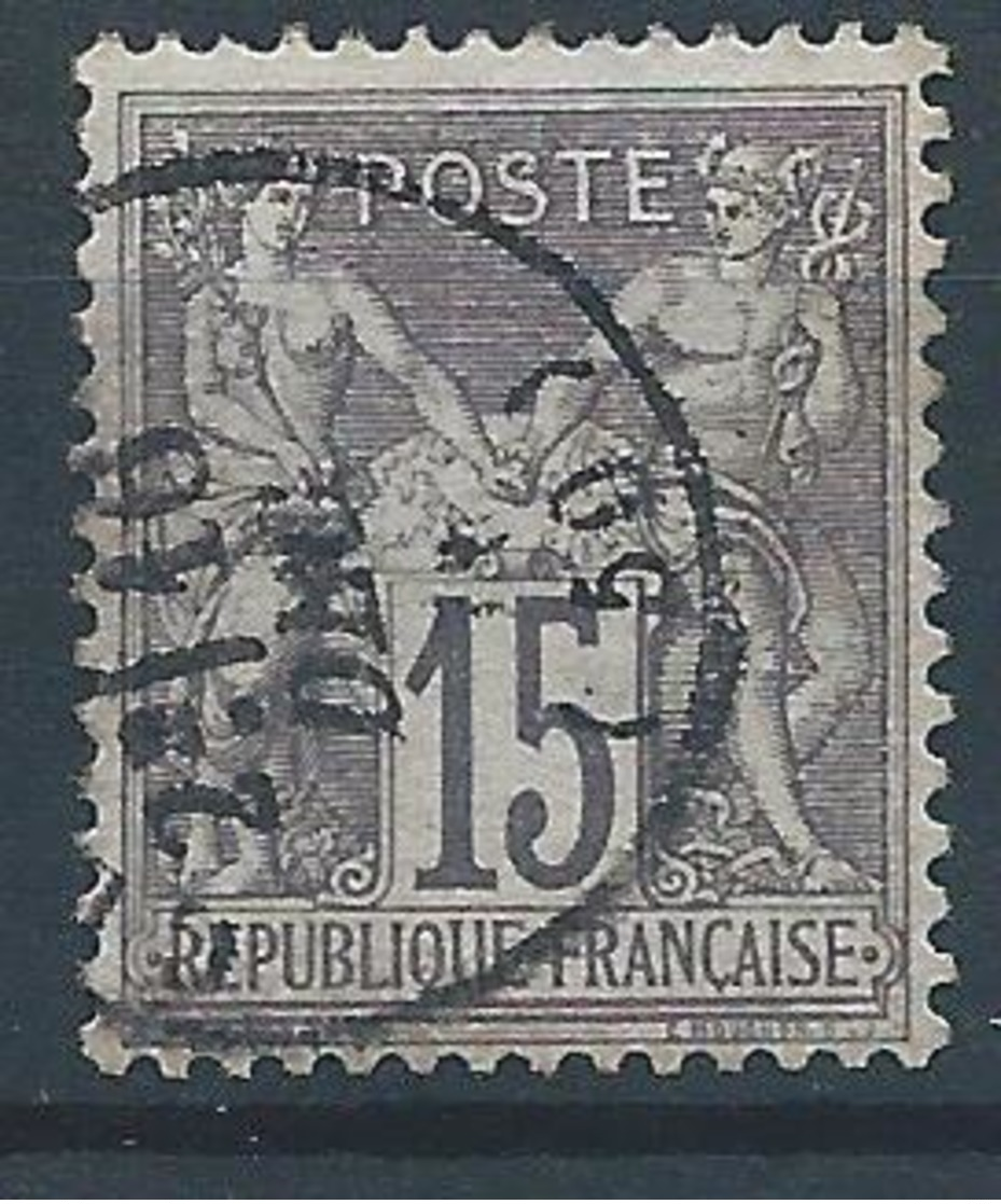 FRANCE - 1876 - Sage Type I - YT N°66 - 15 C. Gris - Oblitéré - TB Etat - 1876-1878 Sage (Type I)