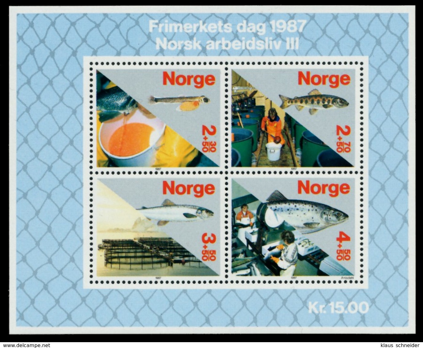 NORWEGEN Block 8 Postfrisch S018DBE - Blocks & Kleinbögen