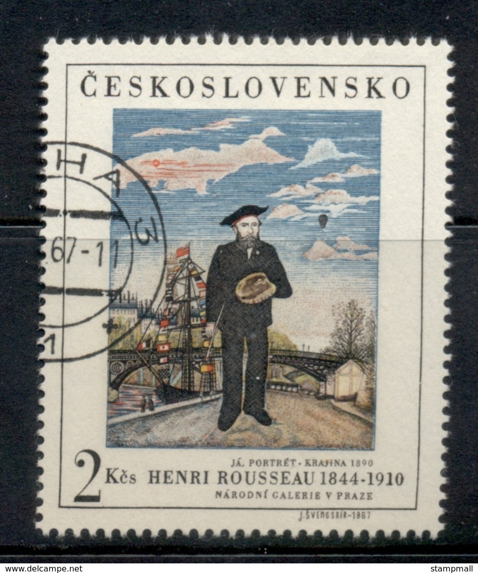 Czechoslovakia 1967 Henri Rousseau Painting CTO - Used Stamps