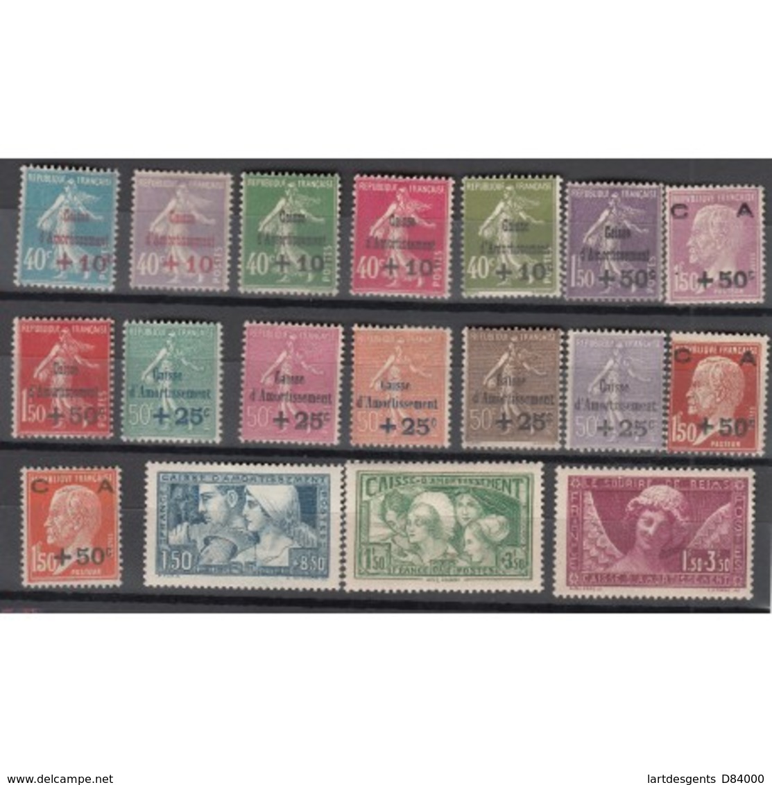 TIMBRES CAISSE AMORTISSEMENT - Belle Série Complète - NEUFS Côte: 1332 Euros - Unused Stamps