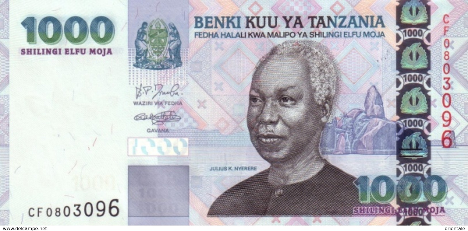 TANZANIA P. 36b 1000 S 2003 UNC - Tanzanie