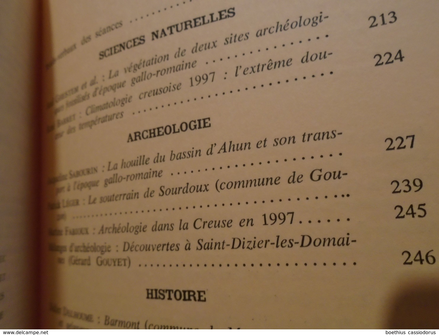 MEMOIRES SOCIETE SCIENCES NATURELLES ARCHEOLOGIQUES CREUSE TOME 46 2e FASC. 1997 (voir Sommaire En Photo). - Limousin