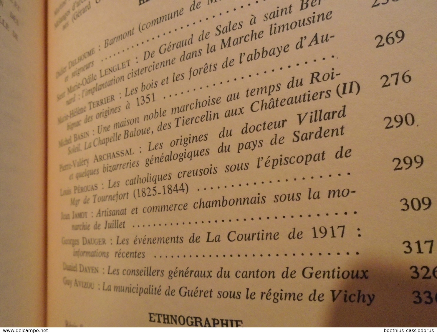 MEMOIRES SOCIETE SCIENCES NATURELLES ARCHEOLOGIQUES CREUSE TOME 46 2e FASC. 1997 (voir Sommaire En Photo). - Limousin