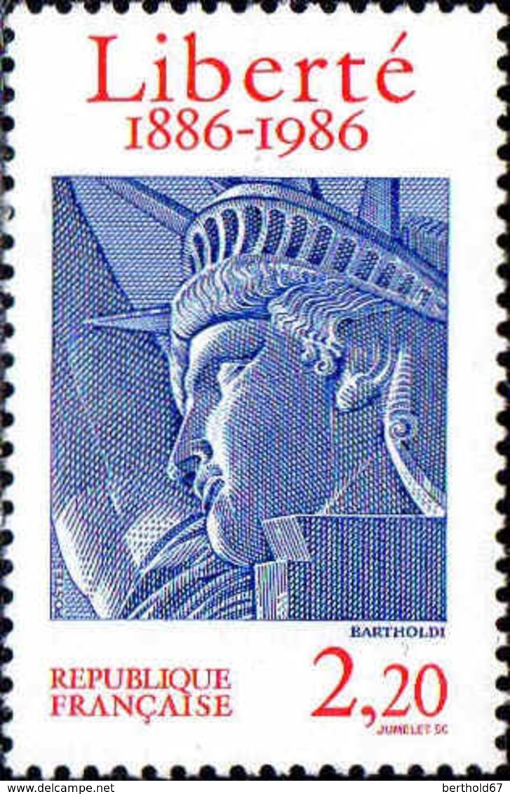 France Poste N** Yv:2421 Mi:2554 Auguste Bartholdi Statue De La Liberté - Ungebraucht