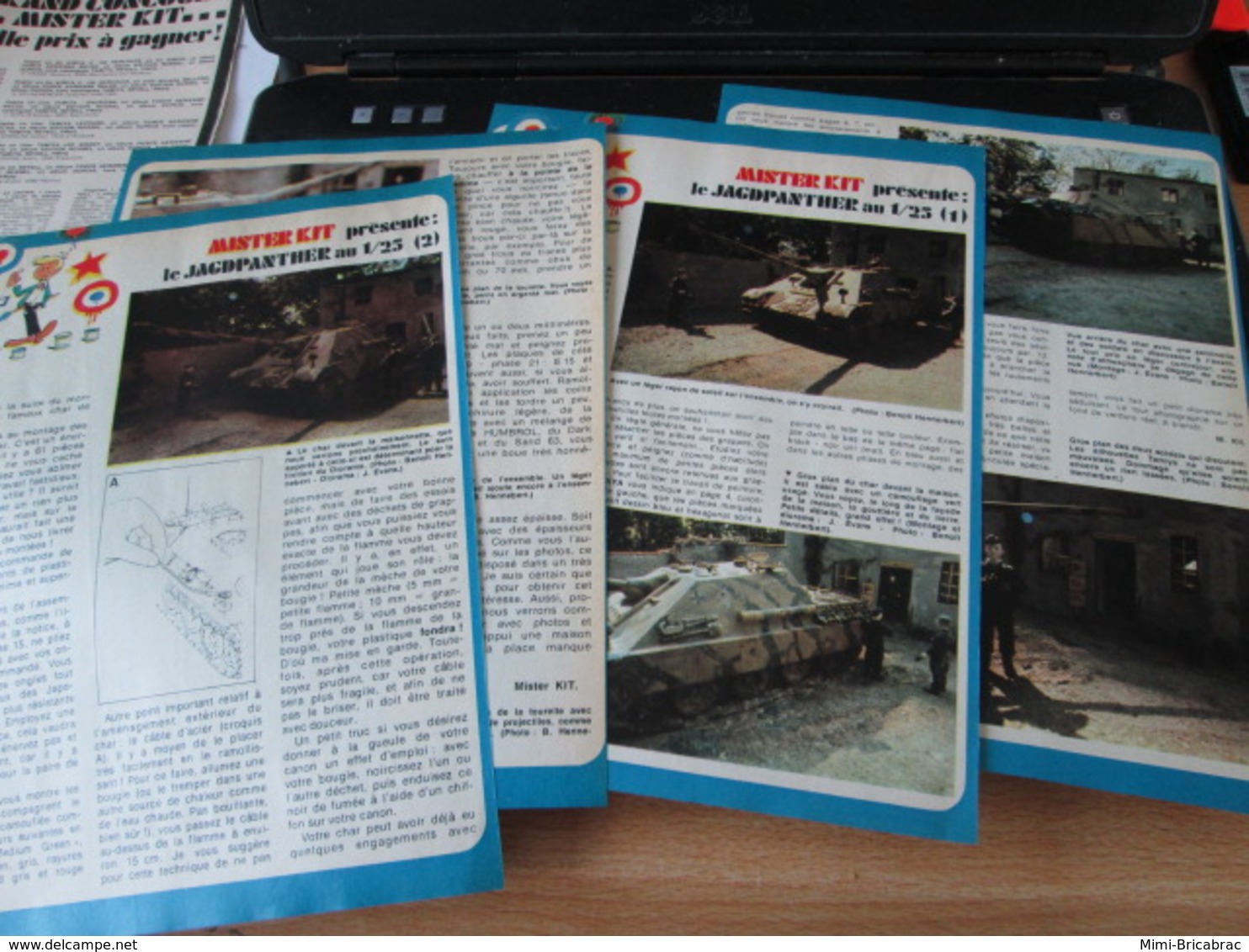 SPI2020 4 Pages Issues De SPIROU BELGE Années 70 / MISTER KIT Présente : LE JAGDPANTHER TAMIYA AU 1/25e - Frankrijk