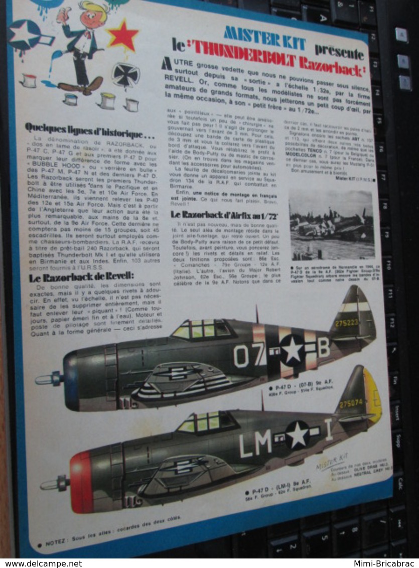 SPI2020 Page Issue De SPIROU BELGE Années 70 / MISTER KIT Présente : LE JP-47 THUNDERBOLT RAZORBACK - Frankrijk