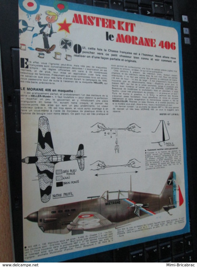 SPI2020 Page Issue De SPIROU BELGE Années 70 / MISTER KIT Présente : LE MORANE MS-406 - France