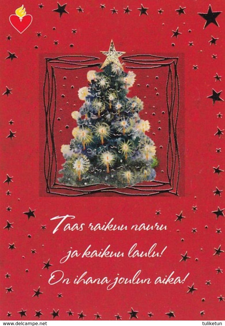 Postal Stationery - Birds - Bullfinches - Christmas Tree - Finnish Heart Association 2017 - Suomi Finland - Postage Paid - Entiers Postaux