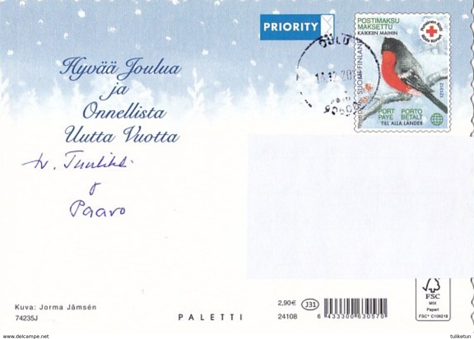 Postal Stationery - Candles - Christmas Flowers - Bird - Bullfinch - Red Cross 2018 - Suomi Finland - Postage Paid - Interi Postali