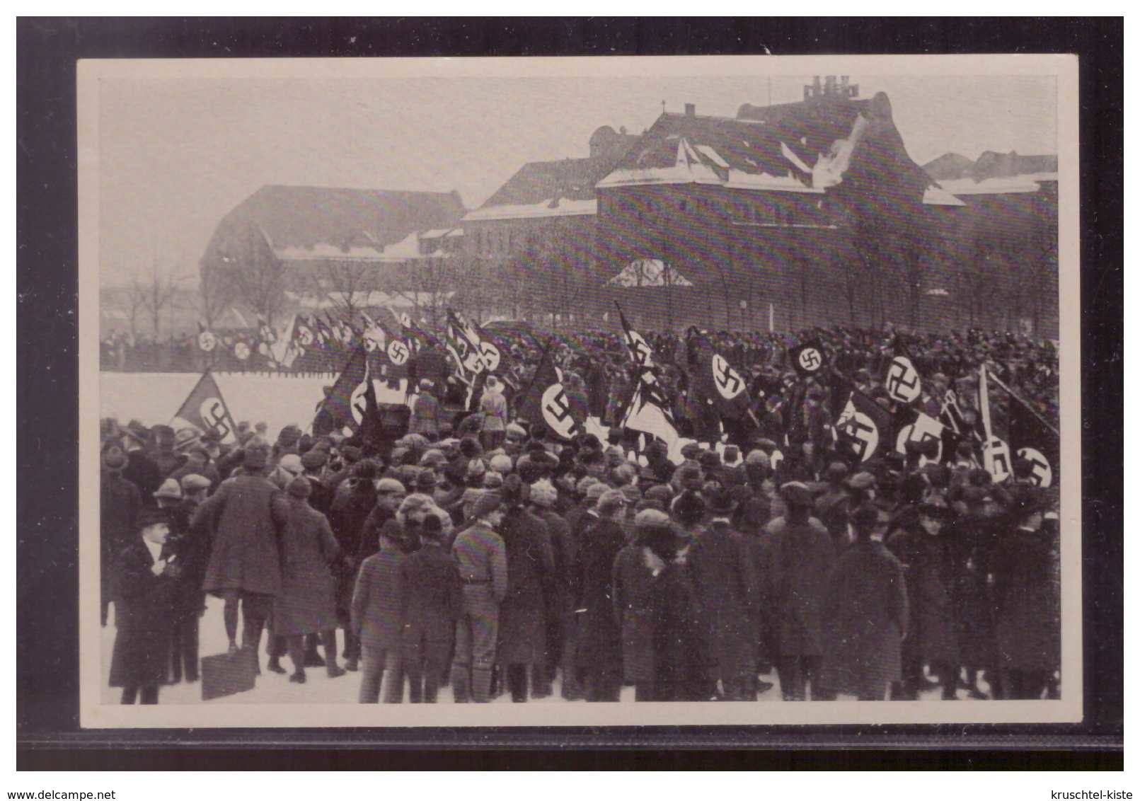 Dt.-Reich (009061) Propaganda Sammelbild, Deutschland Erwacht, Bild 18, Standartenweihe Auf Dem Marsfeld In München 1923 - Storia Postale