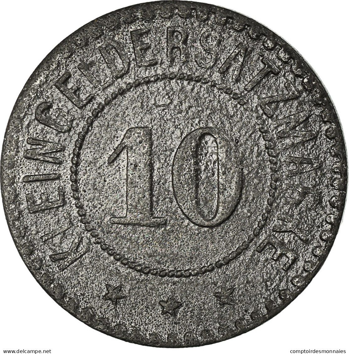 Monnaie, Allemagne, Stadt Giessen, Kleingeldersatzmarke, Giessen, 10 Pfennig - Monétaires/De Nécessité