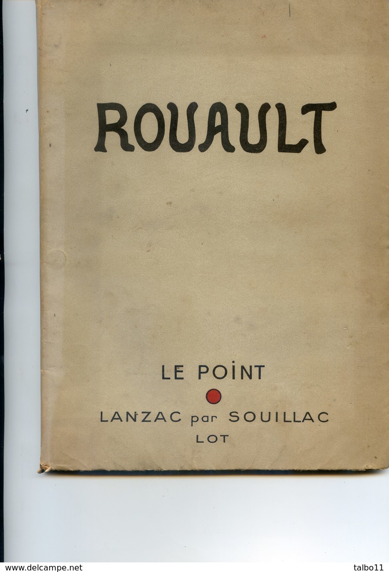 Revue Artistique Et Littéraire  Le POINT - Lanzac Par Souillac - N° XXVII - Rouault   - 1943 - Autres & Non Classés