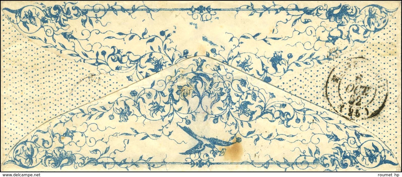 PC 2581 / N° 4 Belles Marges Càd T 15 PRIVAT (6) Sur Exceptionnelle Valentine Bleue Pour Montélimar. 1852. - SUP. - RR. - 1849-1850 Ceres