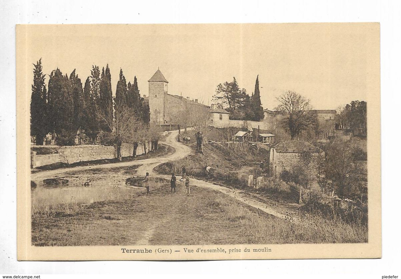 32 - TERRAUBE ( Gers ) - Vue D' Ensemble Prise Du Moulin - Autres & Non Classés