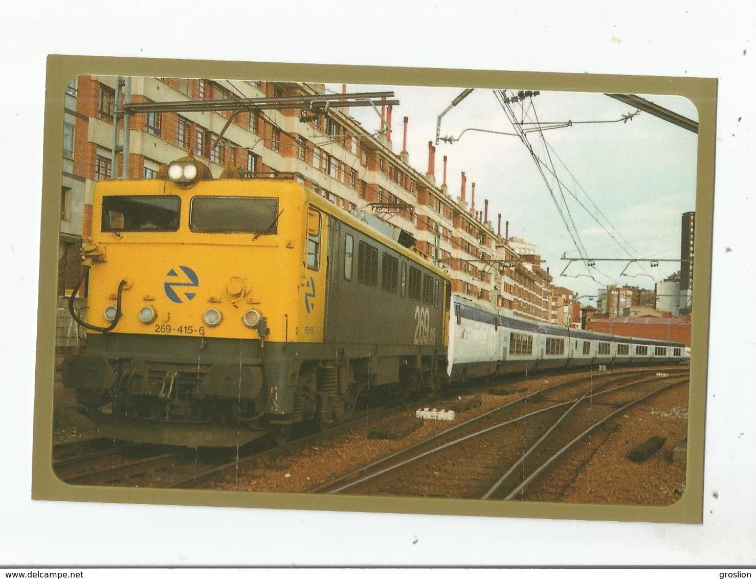 GIJON (ASTURIAS) DICIEMBRE 2000 (238) TREN TALGO PENDULAR REMOLCADO POR LA LOCOMOTORA ELECTRICA 269.415.6 - Asturias (Oviedo)