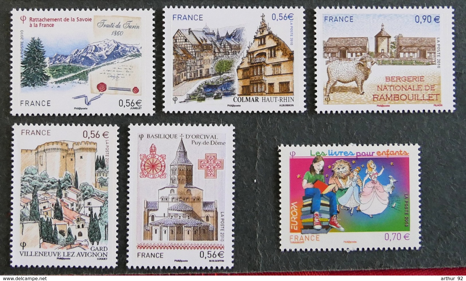 FRANCE - 2010 - YT 4441 à 4446 ** - SITES / COMMEMORATIFS - Unused Stamps