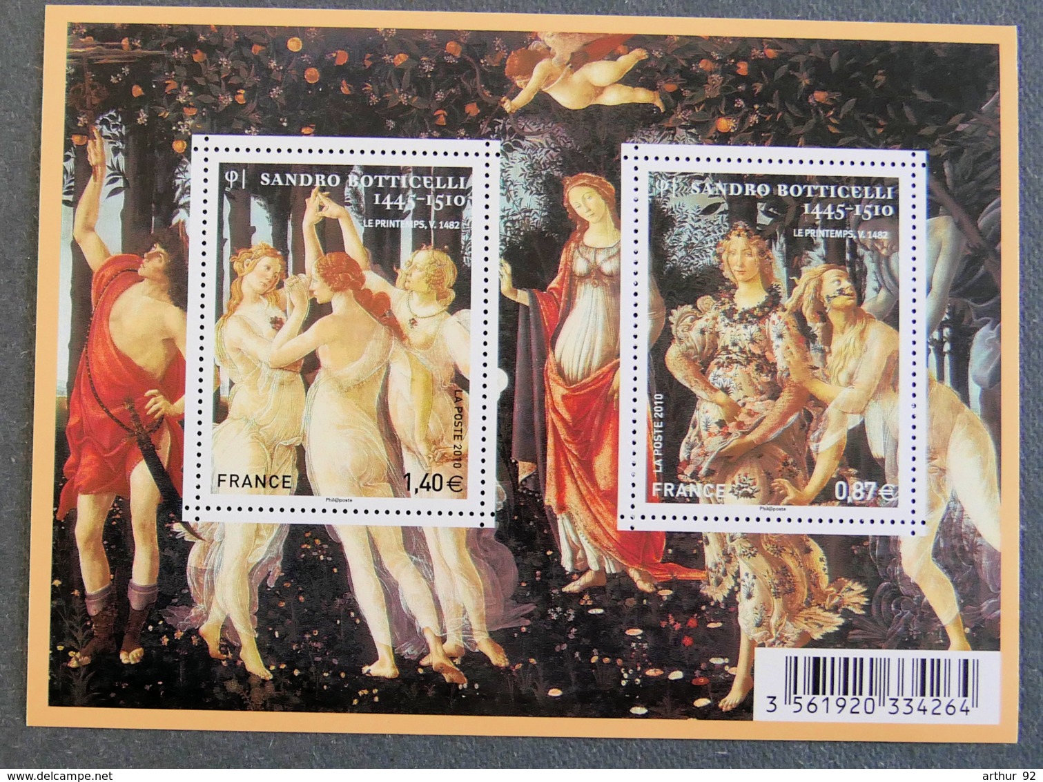 FRANCE - 2010 - YT F 4518 ** - SANDRO BOTTICELLI - Mint/Hinged