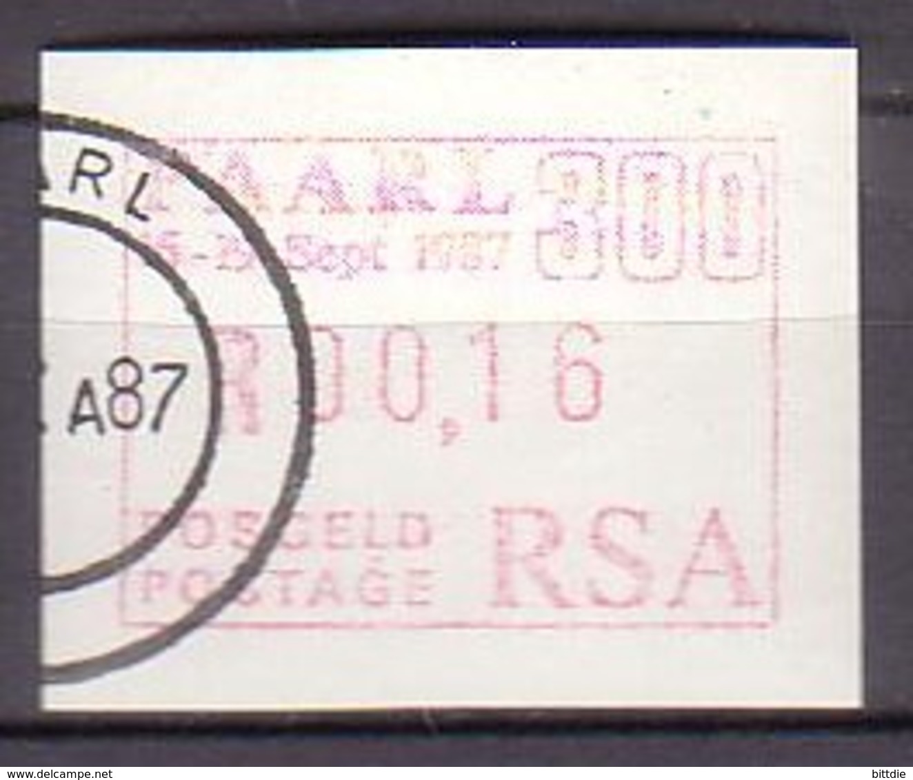 RSA , ATM 4 , O  (L 1029) - Automatenmarken (Frama)