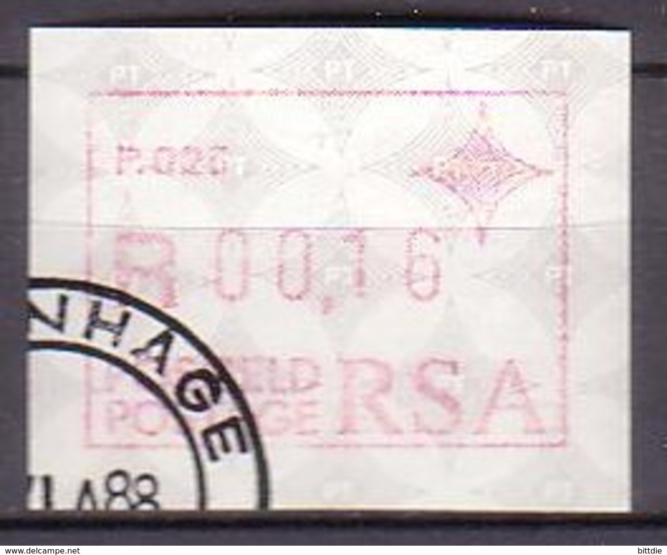 RSA , ATM 6 , O  (L 1034) - Viñetas De Franqueo (Frama)