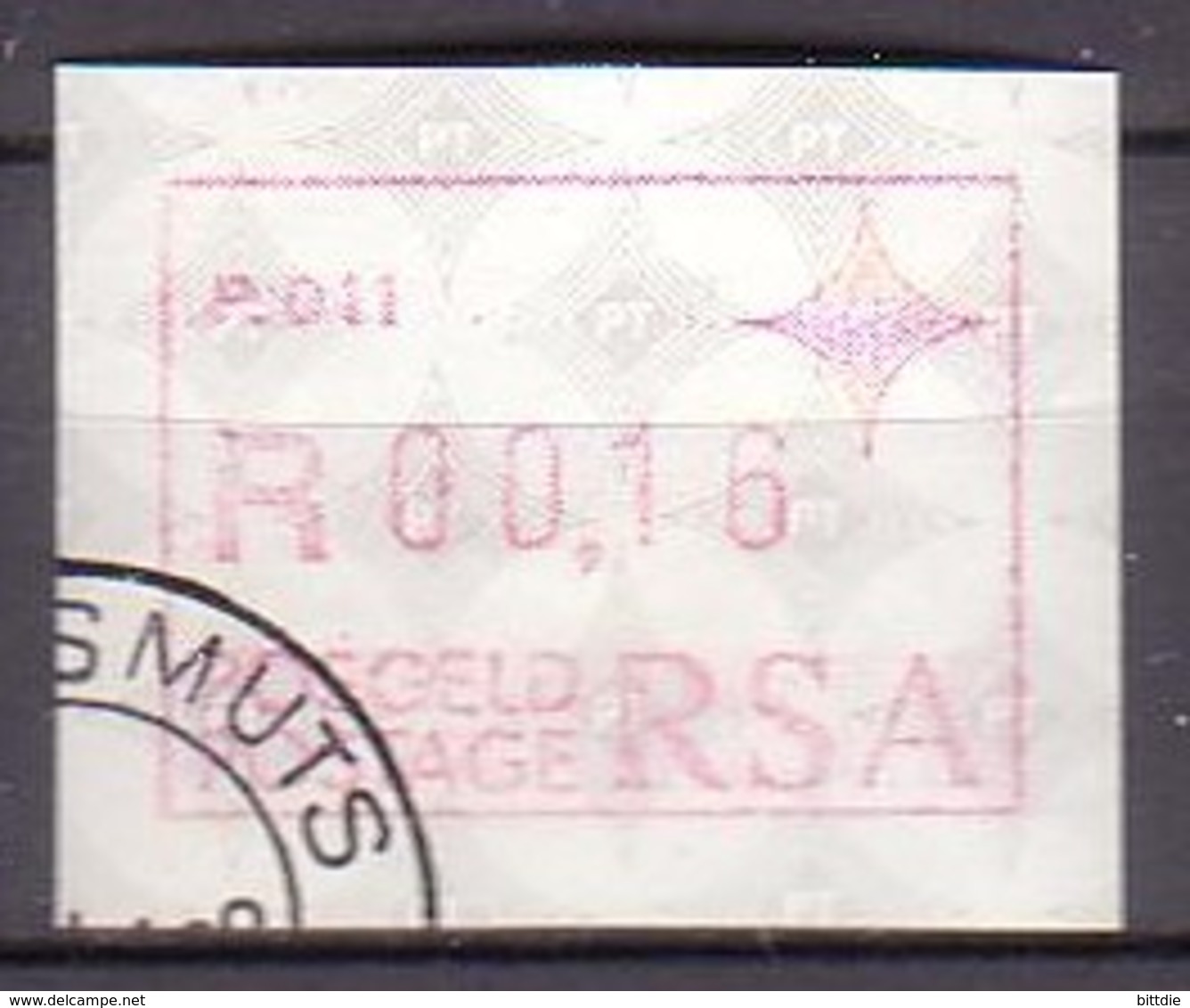 RSA , ATM 6 , O  (L 1035) - Automatenmarken (Frama)