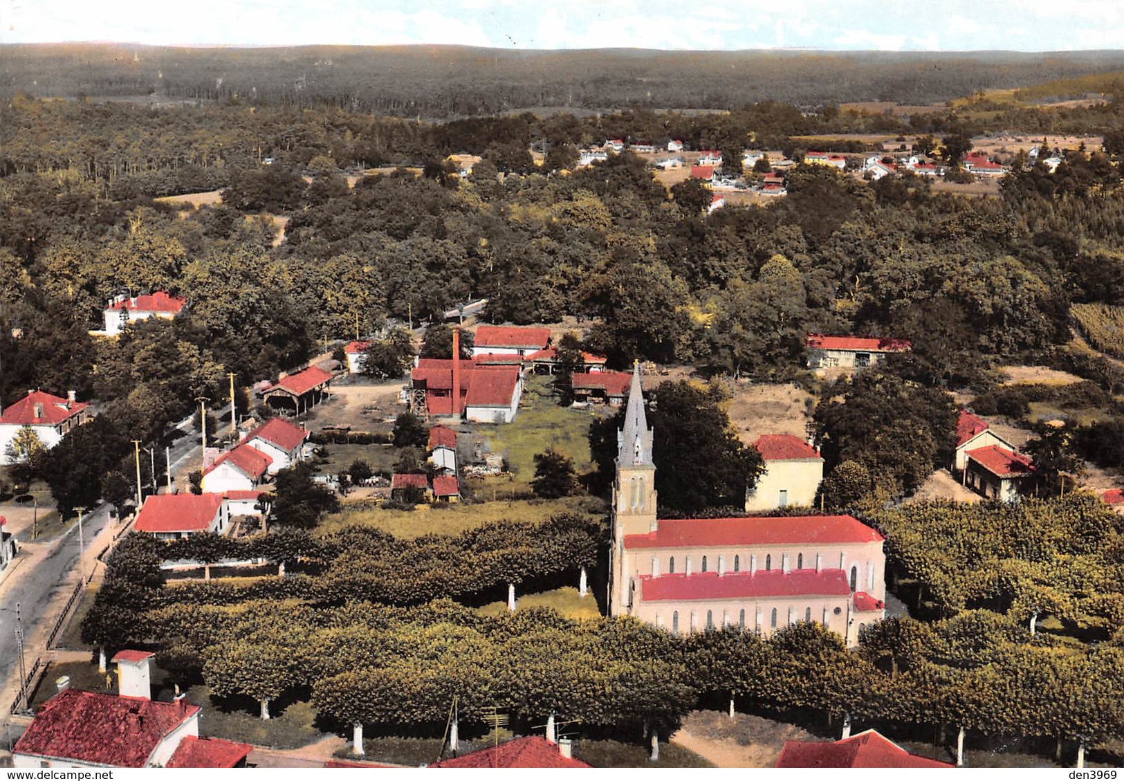 LABRIT - Vue Aérienne - Eglise - Labrit