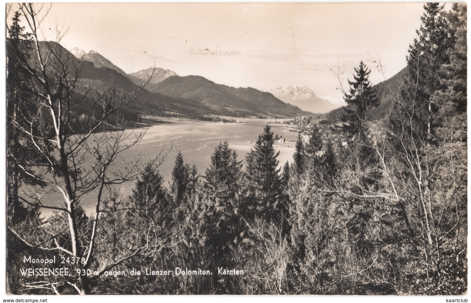 Weissensee, 930 M Gegen Die Lienzer Dolomiten, Kärnten - (Austria) - 1955 - Weissensee