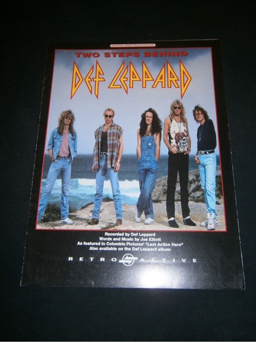 SHEET MUSIC  DEF LEPPARD Two Steps Behind - Sonstige & Ohne Zuordnung