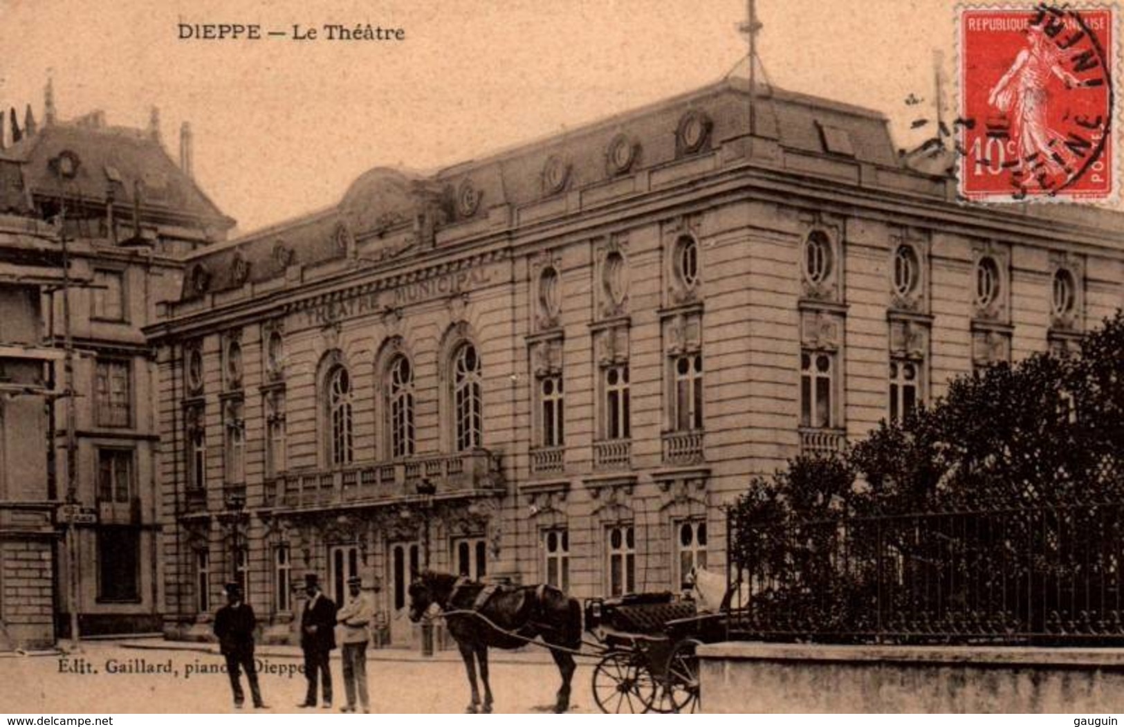 CPA - DIEPPE - LE THEATRE - Edition Gaillard - Dieppe