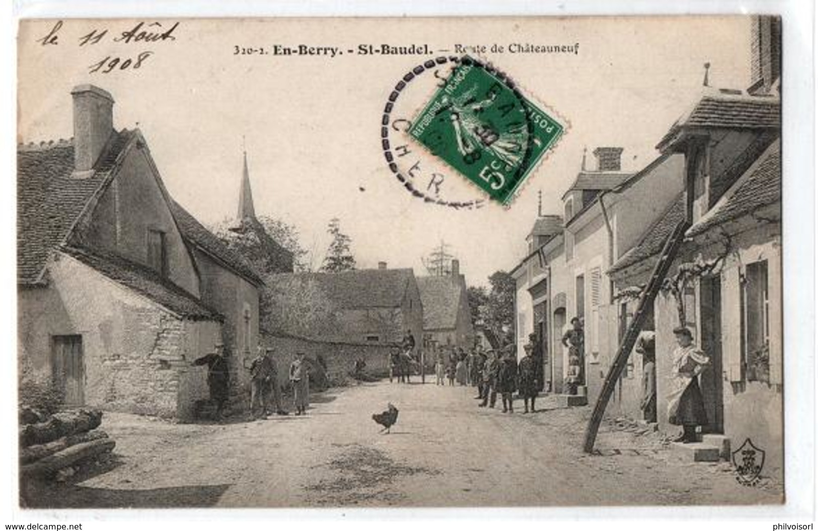 SAINT BAUDEL ROUTE DE CHATEAUNEUF TRES ANIMEE - Autres & Non Classés